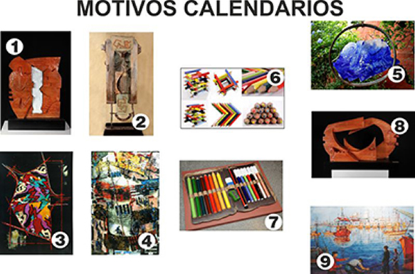 Calendario 2016 con obras de artistas de San Antonio de Padua